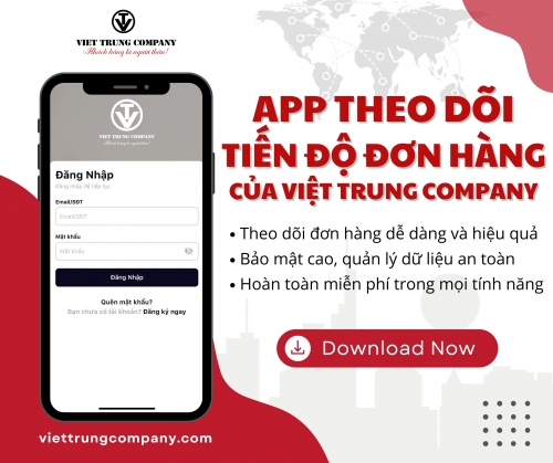 App theo dõi đơn hàng của Việt Trung Company chính thức ra mắt